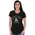 thumbnail image 1 of Halloween Ghost Creep It Real Skater Womens Slim Fit Graphic Tee Brisco Brands M, 1 of 5