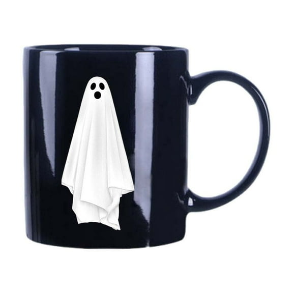 Halloween Ghost Cup, Reusable Party and Daily Use Mug for Drinks, Fun Ghost Design Coffee Tea Cup for Kids and Adults