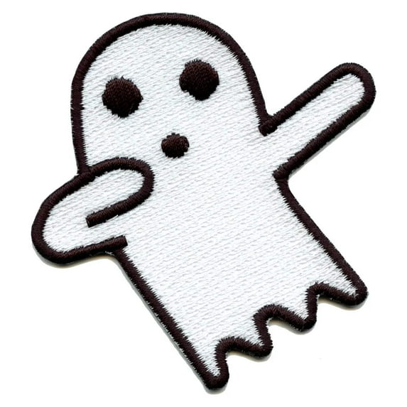 Halloween Ghost Dabbing Embroidered Iron On Patch