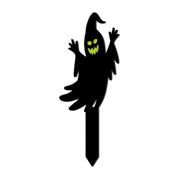 Halloween Ghost Decor 5 X 3 Inch Glow in The Dark Halloween Decorations Outdoor Halloween Yard Decor for Lawn Porch Haunted House Party