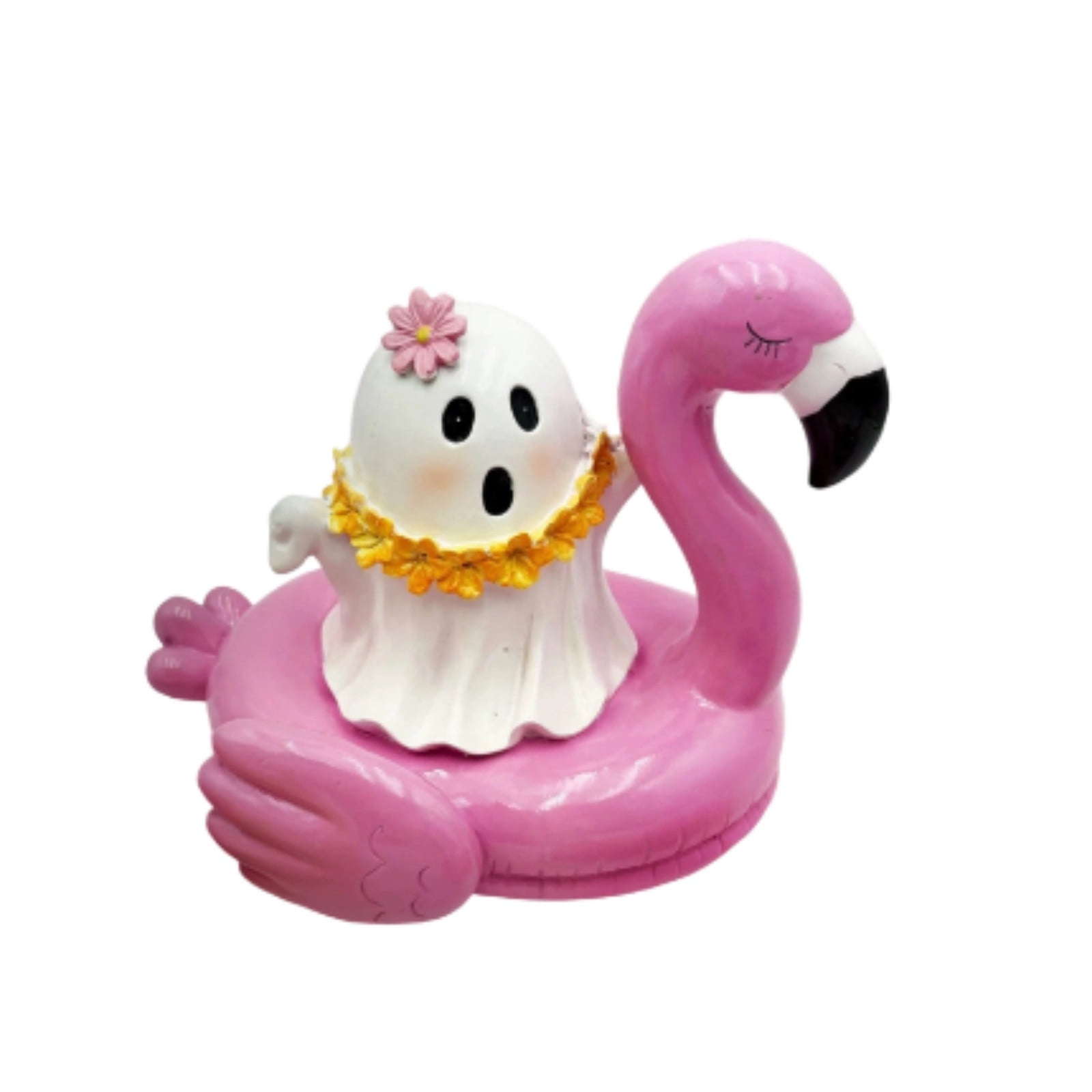 Halloween Ghost Decor: Miniature Resin Statue with Ghost Pool Float ...