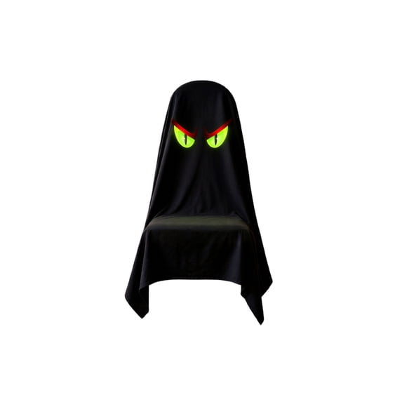 Halloween Ghost Decor Spooky Halloween Decorations 79 Inch Dining Chair Cover Halloween Party Decor for Indoor Home Dining Room, 1 Pack