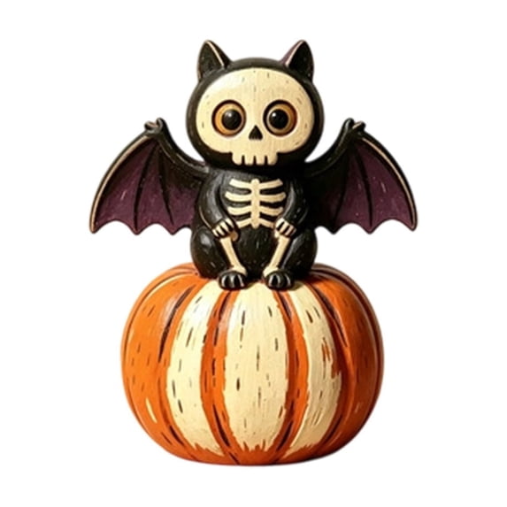 Halloween Ghost Decor, Wooden Table Centerpieces Halloween Decorations Indoor Cute Trick Or Treat Candy Sign Blocks for Home Shelf Party C