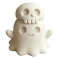 thumbnail image 1 of Halloween Ghost Decorations 3.5 X 3 X 3 Inch Spooky Cute Ghost Figurine Halloween Table Decor for Home Office Desk Halloween Party Decor 1 Pack, 1 of 5