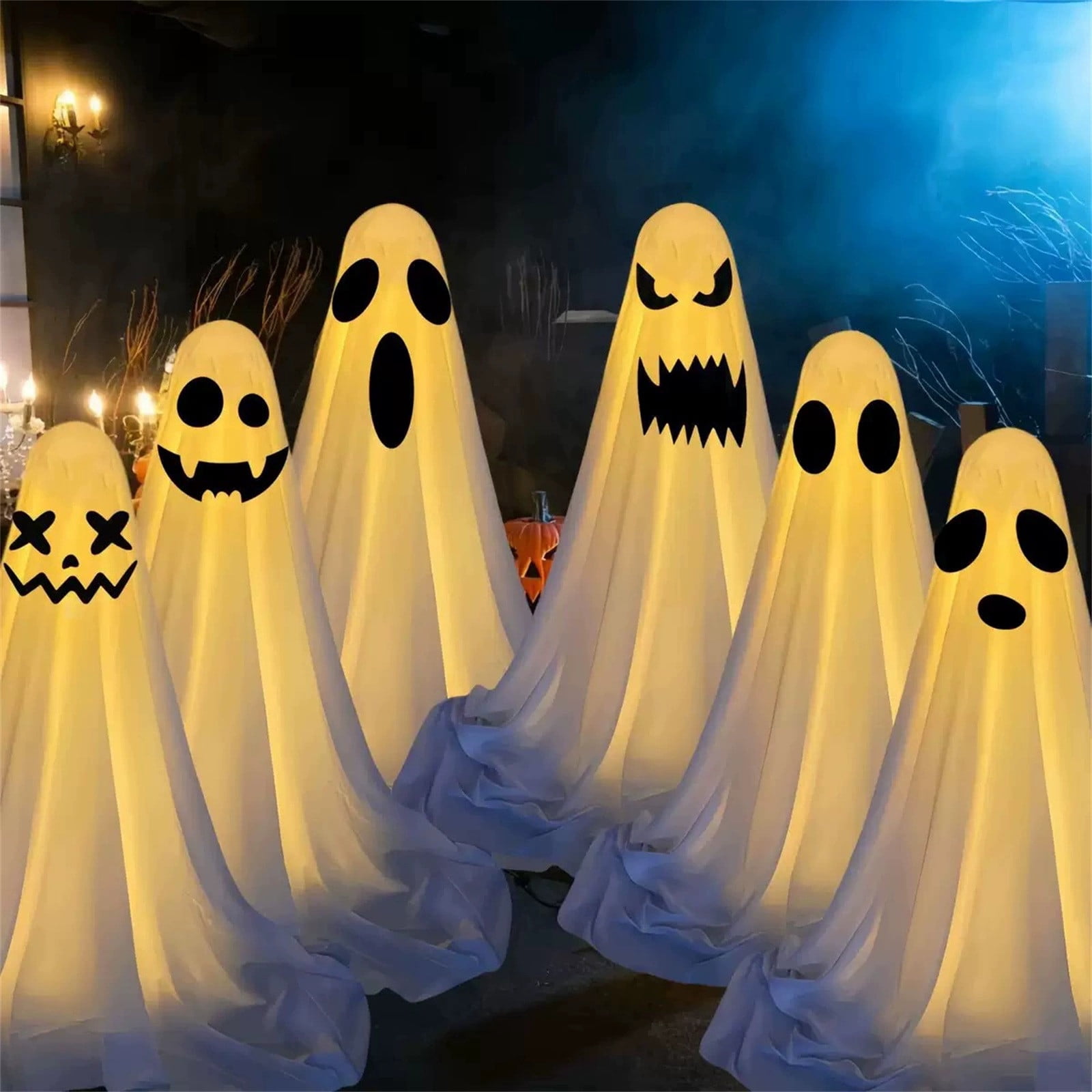Halloween Ghost Decorations Halloween Light Up Ghost Decorations, Set