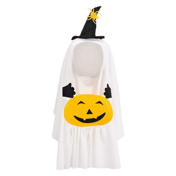 Halloween Ghost Dog Costume, Dog Halloween Costumes White Ghost Clothes Pumpkin Holiday Funny Outfit Clothes for Small Medium Large Dogs Pets