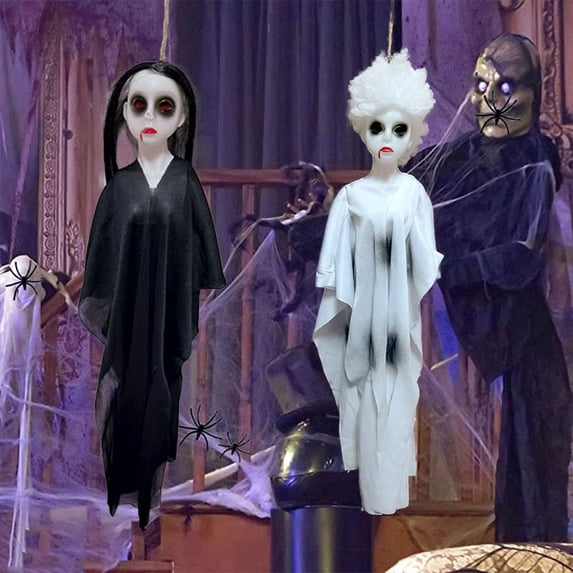 Halloween Ghost Door Hanging Ghost Festival Party Decoration Horror Scene Layout Props Secret Room Courtyard Decoration