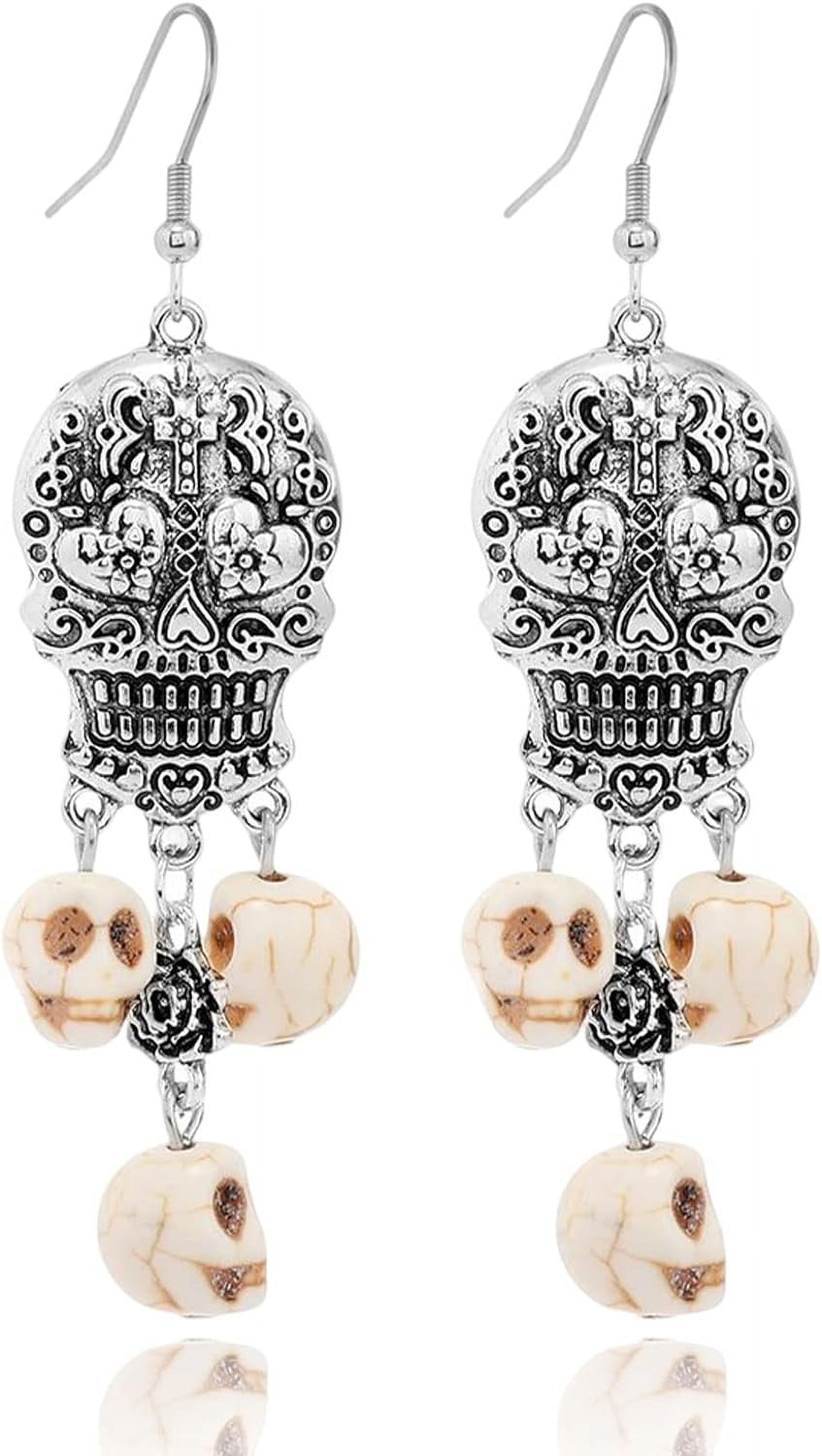 Halloween Ghost Earrings Skeleton Dangle Earrings Spooky Earrings For