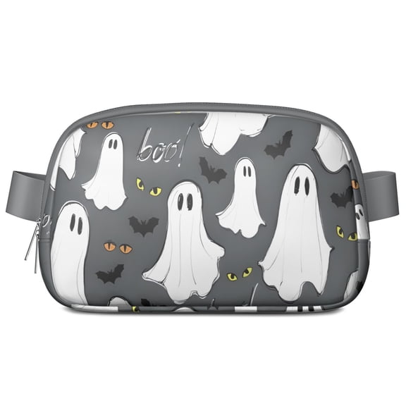 Halloween Ghost Eyes Pattern Cute Fanny Packs for Women,Travel Waterproof Crossbody Fanny Bags Waist Purse for Women Anti Theft Adjustable Strap for Running Travel Cycling