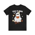 thumbnail image 1 of Halloween Ghost Fall Shirt Teacher Gift Librarian Apparel Trendy Book Lover, 1 of 4