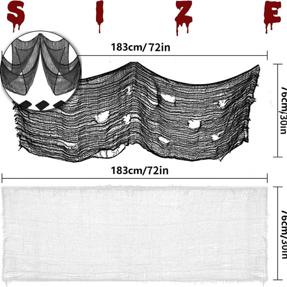 Halloween Ghost Festival Decoration Gauze Bar Ghost House Room Terrifying Decoration Ragged Cloth