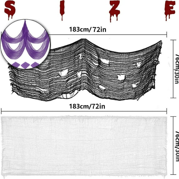 Halloween Ghost Festival Decoration Gauze Bar Ghost House Room Terrifying Decoration Ragged Cloth