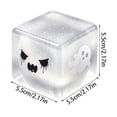thumbnail image 1 of Halloween Ghost Fidget Block Slow Rising Fidget Stress Ball Sensory Toy for Adults Kids Stress Relief Squeeze Cube, 1 of 8
