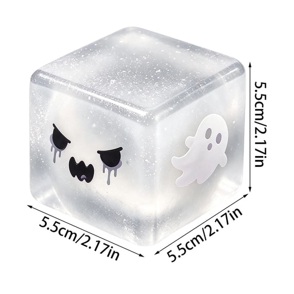 Halloween Ghost Fidget Block Slow Rising Fidget Stress Ball Sensory Toy for Adults Kids Stress Relief Squeeze Cube