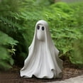thumbnail image 1 of Halloween Ghost Figurine - 5.9"Spooky Resin Ghost Statue, Funny Cute Ghost Ornaments for Halloween Decorations, Porch and Indoor Home Office Desk Ghost Sculpture Decor(C), 1 of 8