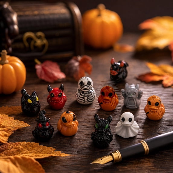 Halloween Ghost Figurine, Funny Pumpkin Ghost Statue Ghost Decoration Holding for Gift Props Tabletop Home Decor Gifts for Anniversary Weddings