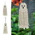 thumbnail image 1 of Halloween Ghost Figurine Ghost Decor Halloween Decorations Hand Woven Ghost And White Ghost Wall Hangings Holiday Scene Decoration Party Halloween Decoration for Gift Props Tabletop Home Decor, 1 of 6