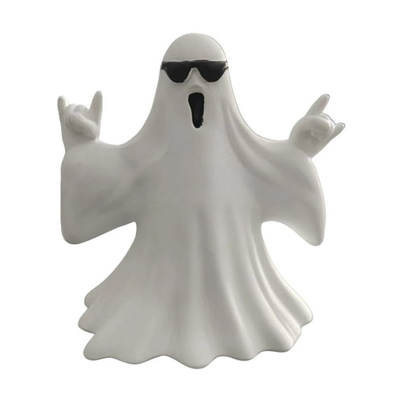 Halloween Ghost Figurine, Halloween Decorations Indoor, Farmhouse Tiered Tray Decor, Spooky Home Decorations, Coffee Table Centerpieces Shelf Mantel Display