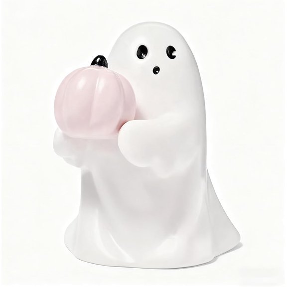 Halloween Ghost Figurine - Heart Ghost, Funny Ghost Halloween Decor Indoor, for Table Decorations Coffee Table Centerpieces Shelf Mantel Display