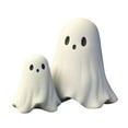 thumbnail image 1 of Halloween Ghost Figurine - Spooky Resin Ghost Statue, Cute Ghost Decor, Halloween Figurines Tabletop Ornaments Perfect for Indoor & Porch Decor-White-C, 1 of 8