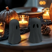 Halloween Ghost Figurine - Spooky Resin Ghost Statue, Cute Halloween Decorations Indoor for Tabletop Home Decor Party Gifts