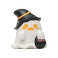 thumbnail image 1 of Halloween Ghost Figurines Decor - Cute Mini Resin Ghost Statues with Pumpkins for Home, Desk, Shelf & Party Decorations, Spooky Fun Halloween Decor, 1 of 6