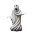 thumbnail image 1 of Halloween Ghost Figurines Decor Cute White Ghost Statue Resin Sculpture for Outdoor Garden Tabletop Decoration, 1 of 5
