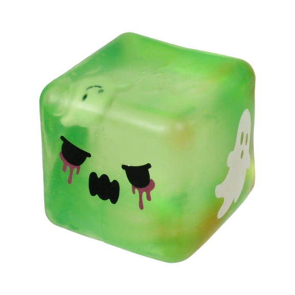 Halloween Ghost Floating Cube Stress Relief Toy Soft Slow Rise Sensory Fidget Squeeze Block for Hand Pressure Use