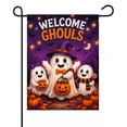 thumbnail image 1 of Halloween Ghost Garden Flag, 12 x 18 in Double Sided Welcome Yard Banner for Outdoor Porch Lawn, 1 of 8