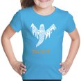 thumbnail image 1 of Halloween Ghost - Girl's Word Art T-Shirt, 1 of 2