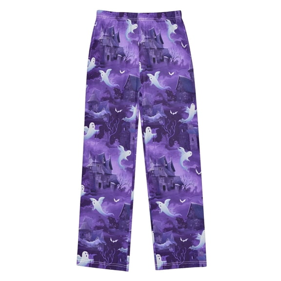 Halloween Ghost Illustration Pajama Pants Soft Lightweight Lounge Pants Bottoms Sleep Pants Warm Comfy
