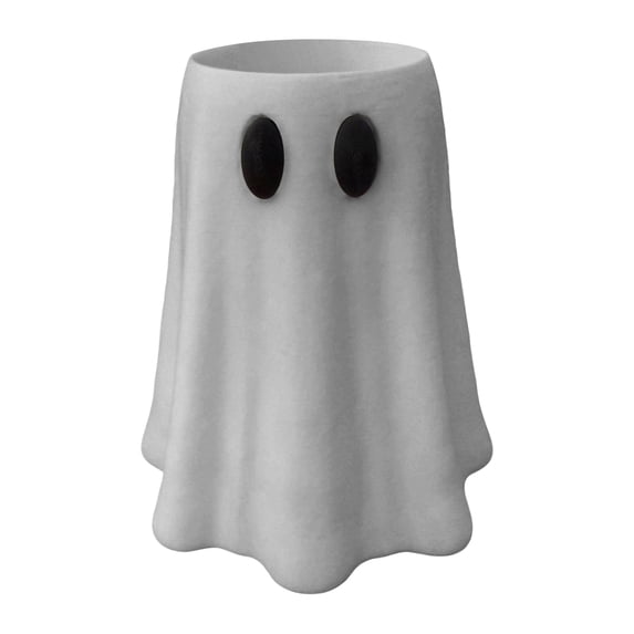 Halloween Ghost Jar Stand and Can Cooler Insulated Drink Holder with Funny Figurine Universal Flexible Beverage Sleeve for Standard and Slim Cans Party Desktop Decor