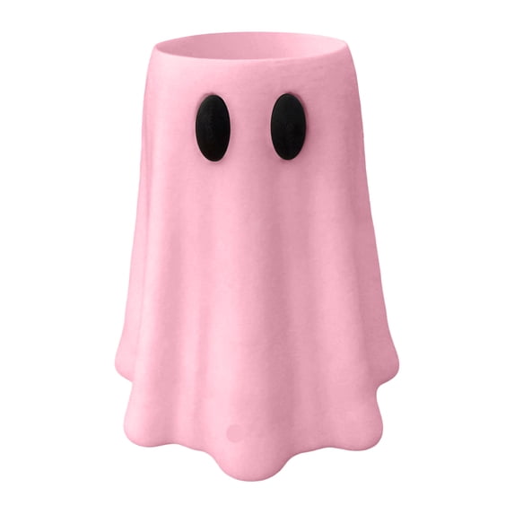 Halloween Ghost Jar Stand and Can Cooler Insulated Drink Holder with Funny Figurine Universal Flexible Beverage Sleeve for Standard and Slim Cans Party Desktop Decor