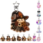 Halloween Ghost Keychain Acrylic Ghost KeyChain for Halloween Party Decorations Supplies Halloween Gift