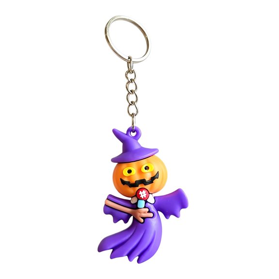 Halloween Ghost Keychain Pendant, Cute Spooky Keyring for Backpack Purse Car, Theme Bag for Party Favor