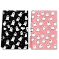 thumbnail image 1 of Halloween Ghost Kitchen Towels Set of 2, Black White Absorbent Hand Towels, 18 x 26 in Reusable Cleaning Cloths for Bathroom Kitchen Fall Decor, 1 of 5