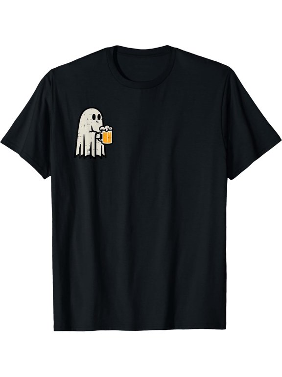 Halloween Ghost Lazy Costume Party Dad T-shirt