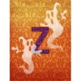 thumbnail image 1 of Halloween Ghost Letter Z Monogram Initial Flag Canvas- House Size, 1 of 1