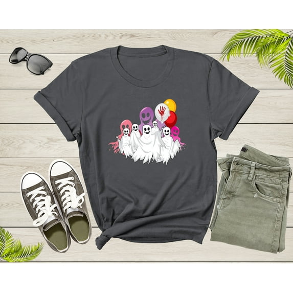 Halloween Ghost Lover Gift Men Women Kids Boys Girls Present T-Shirt Spooky Halloween Season Lover Gift T Shirt Teens Graphic Tshirt