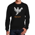 thumbnail image 1 of Halloween Ghost - Men's Word Art Crewneck Sweatshirt, 1 of 2