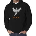 thumbnail image 1 of Halloween Ghost - Men's Word Art Hooded Sweatshirt, 1 of 2