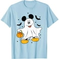 thumbnail image 1 of Halloween Ghost Mickey Mouse DTG Print Unisex T-Shirt,Light Blue Color,Size YXS, 1 of 5