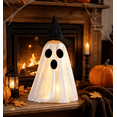 thumbnail image 1 of Halloween Ghost, Non-Lighted Mesh Ornament for Indoor Setup, Home Tabletop Party Prop, Shelf, Mantel, Room, and Seasonal Spooky Decor Enyisa, 1 of 7