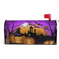 thumbnail image 1 of Halloween Ghost Owl Bat Castle Boo Purple Magnetic Magnetic Mailbox Cover Standard Size for Garden Yard Outdoor Decorations-18 x 20.8", 1 of 5