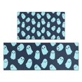 thumbnail image 1 of Halloween Ghost Pattern Kitchen Rugs Sets Of 2,Anti Fatigue Kitchen Mat Rugs Non Slip Washable,Decorative Kitchen Floor Mats for Kitchen,Sink,Laundry,17"x30"+17"x47", 1 of 7