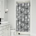 thumbnail image 1 of Halloween Ghost Pattern Shower Curtain 36"x72" ,Bathroom Decorative Shower Curtains Set with 12 Hooks,Modern Waterproof Washable Shower Curtain, 1 of 6