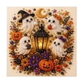 thumbnail image 1 of Halloween Ghost Pearl Art DIY Kit, 3D Cute Spooky Ghost Festive Fun | Halloween Ghost Pearl Art DIY Kit, 3D Faux Bead Embroidery Craft Set, Spooky Pumpkin Black Cat Canvas Wall Decor, 1 of 7