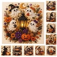 thumbnail image 1 of Halloween Ghost Pearl Art DIY Kit, Fall Handmade Pearl Painting Set for Adults, Spooky Cute Canvas Craft Home Decor, 1 of 7
