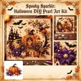 thumbnail image 1 of Halloween Ghost Pearl Art DIY Kit, Ghost Diamonds Painting Crafts Kit, Spooky Halloween Decoration Wall Art, 3D Horror Pearl Diamond Art for Adults & Beginner (C), 1 of 3