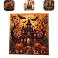thumbnail image 1 of Halloween Ghost Pearl Art DIY Kit, Pearl Painting Kits for Adults,Pearls Diamond Art, Spooky-Cute Witch Cauldron Design,Fall Home Decor,Hanging Wall Art,Adults Craft Kit,3D DIY Pearl Painting B, 1 of 5